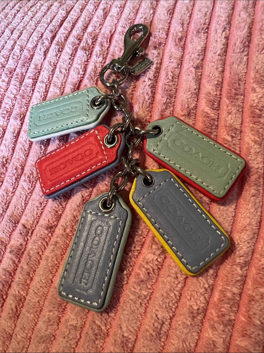 Coach Cascading Hang Tag Bag Charm - Picture 7 of 7